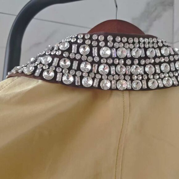 VERONICA BEARD Arlen Dickey crystal-embellished coated-cotton coat - Picture 8 of 12